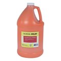 School Smart School Smart 2002721 1 gal Tempera Paint; Orange 2002721